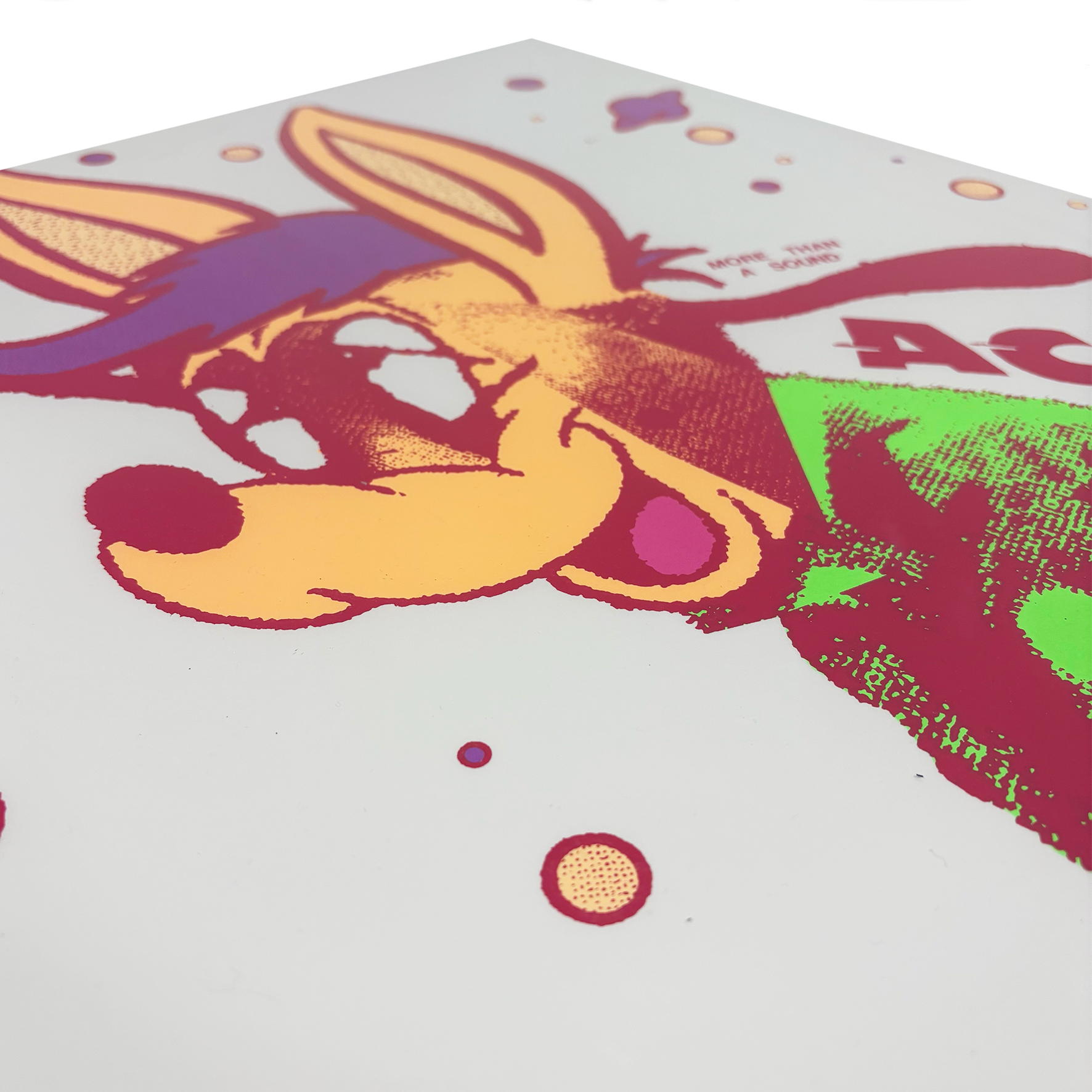 Limited edition pop culture-inspired artwork by A.CE, 7-colour screenprint.