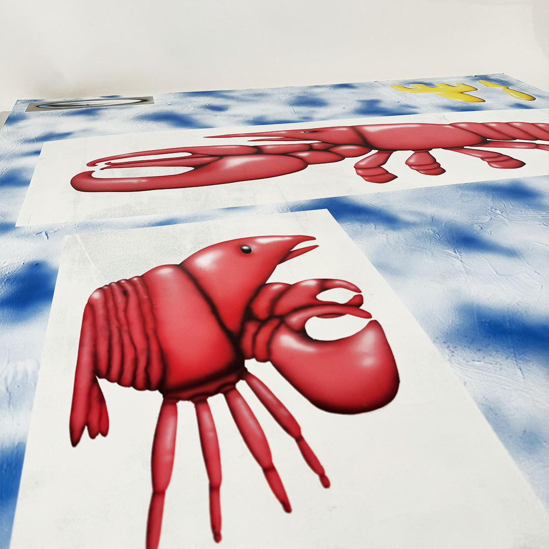 Ross Pole - Lobster Lunch - Original Artwork