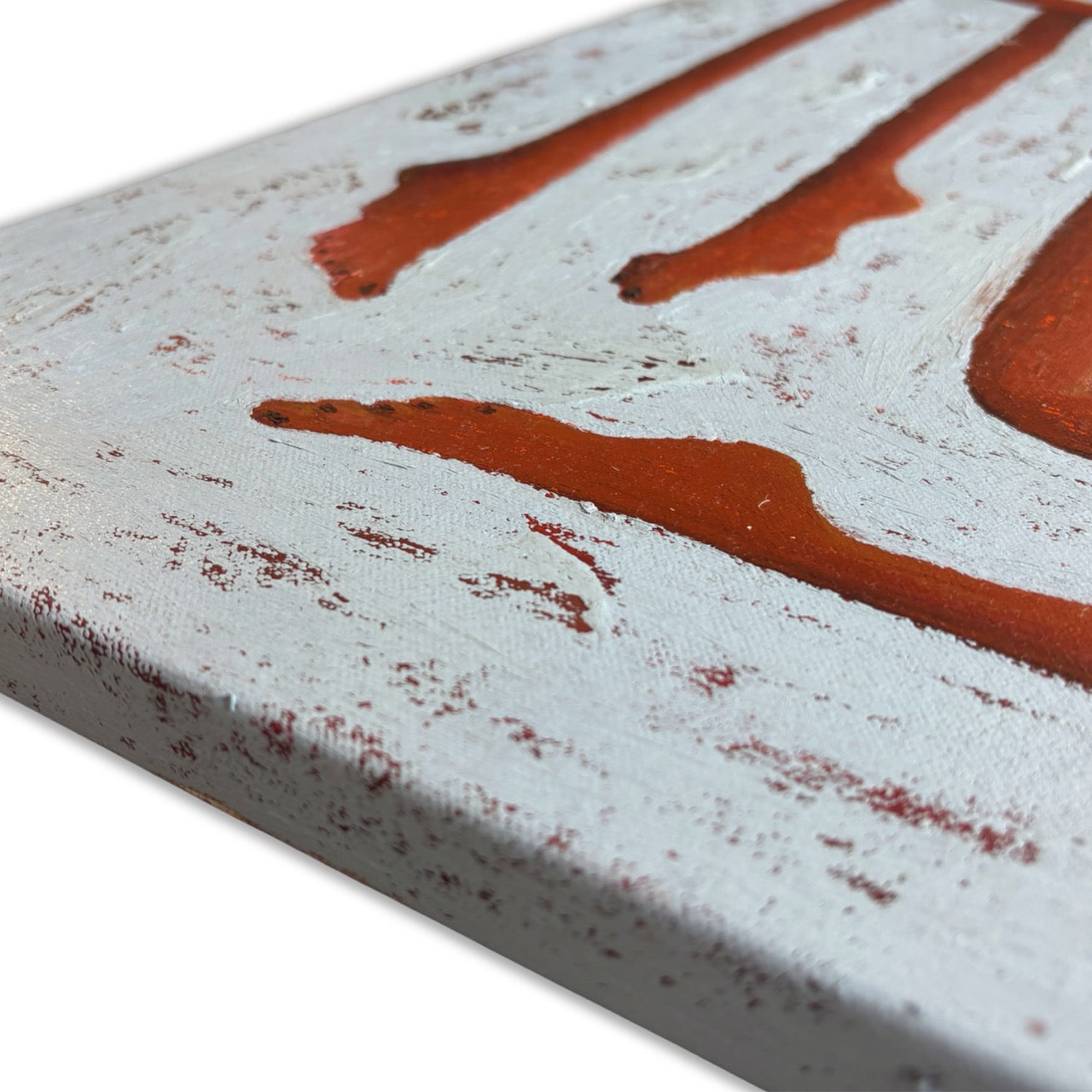 Close-up detail of Vivarium V original painting by Brofoz