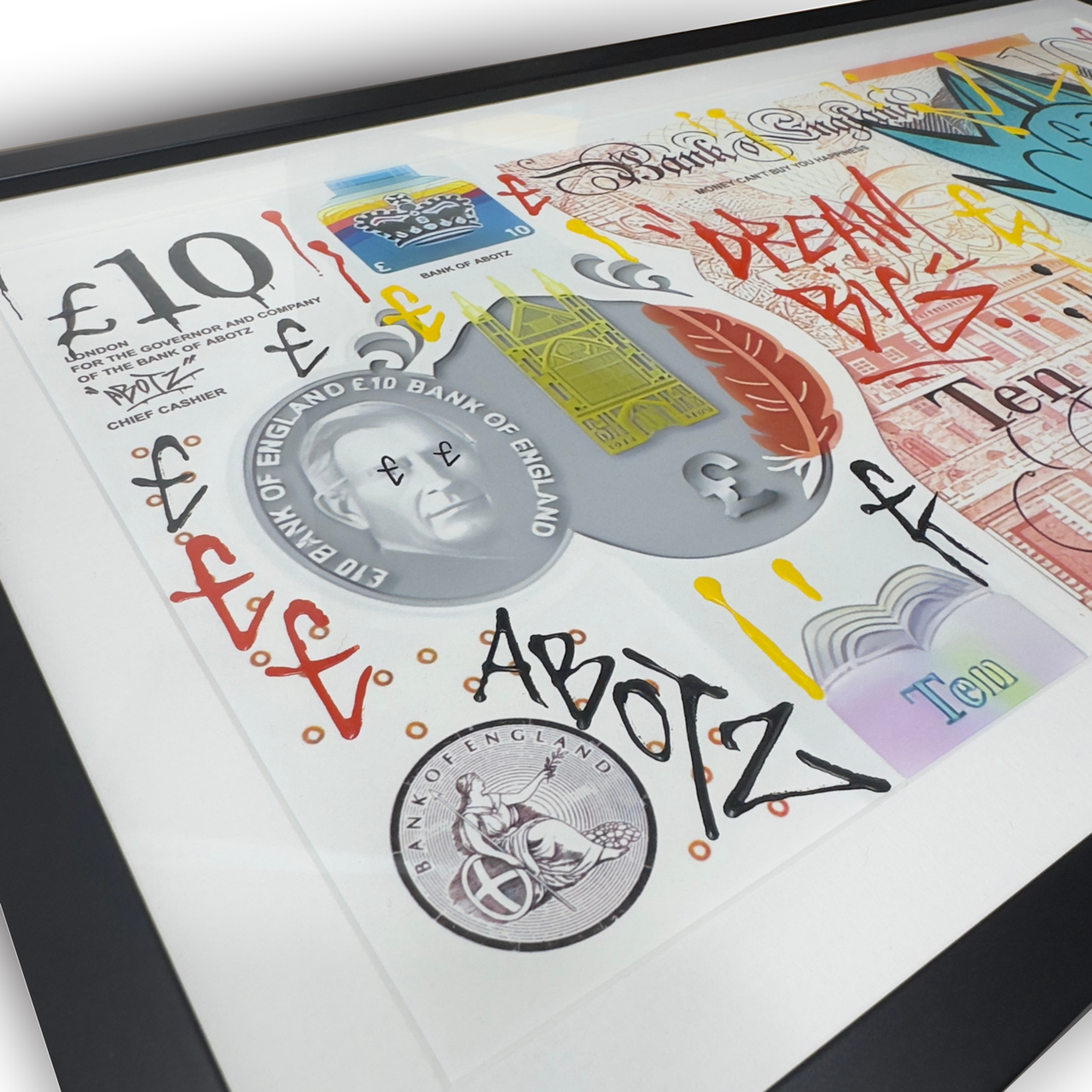 Abotz - £10 Charles Large - Original Artwork