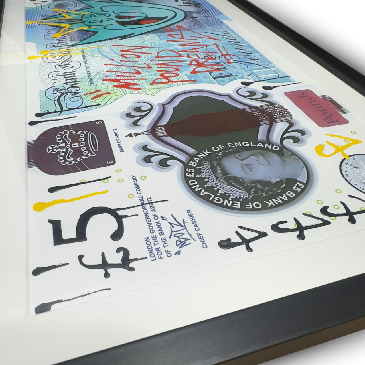 Abotz - £5 Lizzie Large - Original Artwork