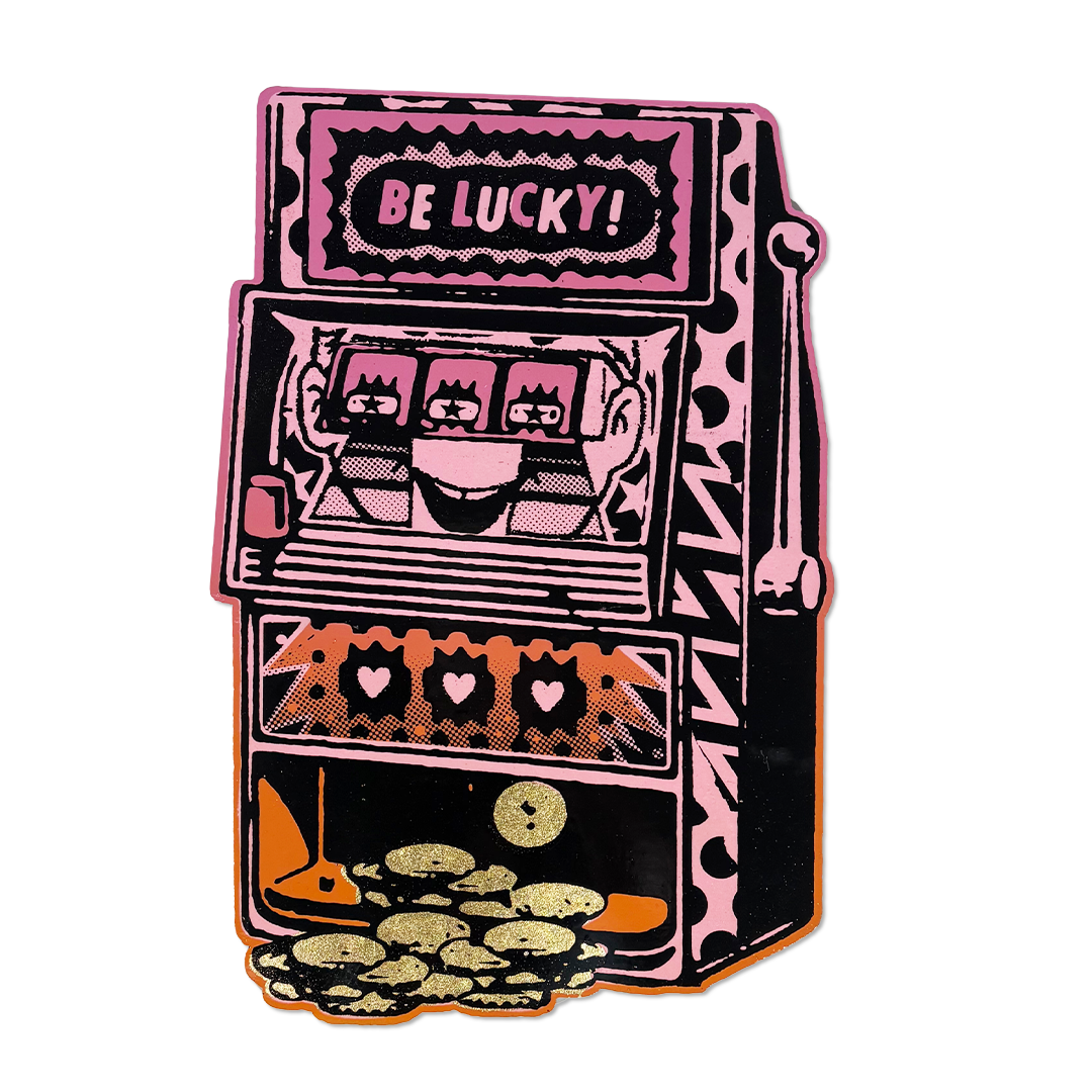 Contemporary artwork Be Lucky by Ben Rider, London-based print artist.