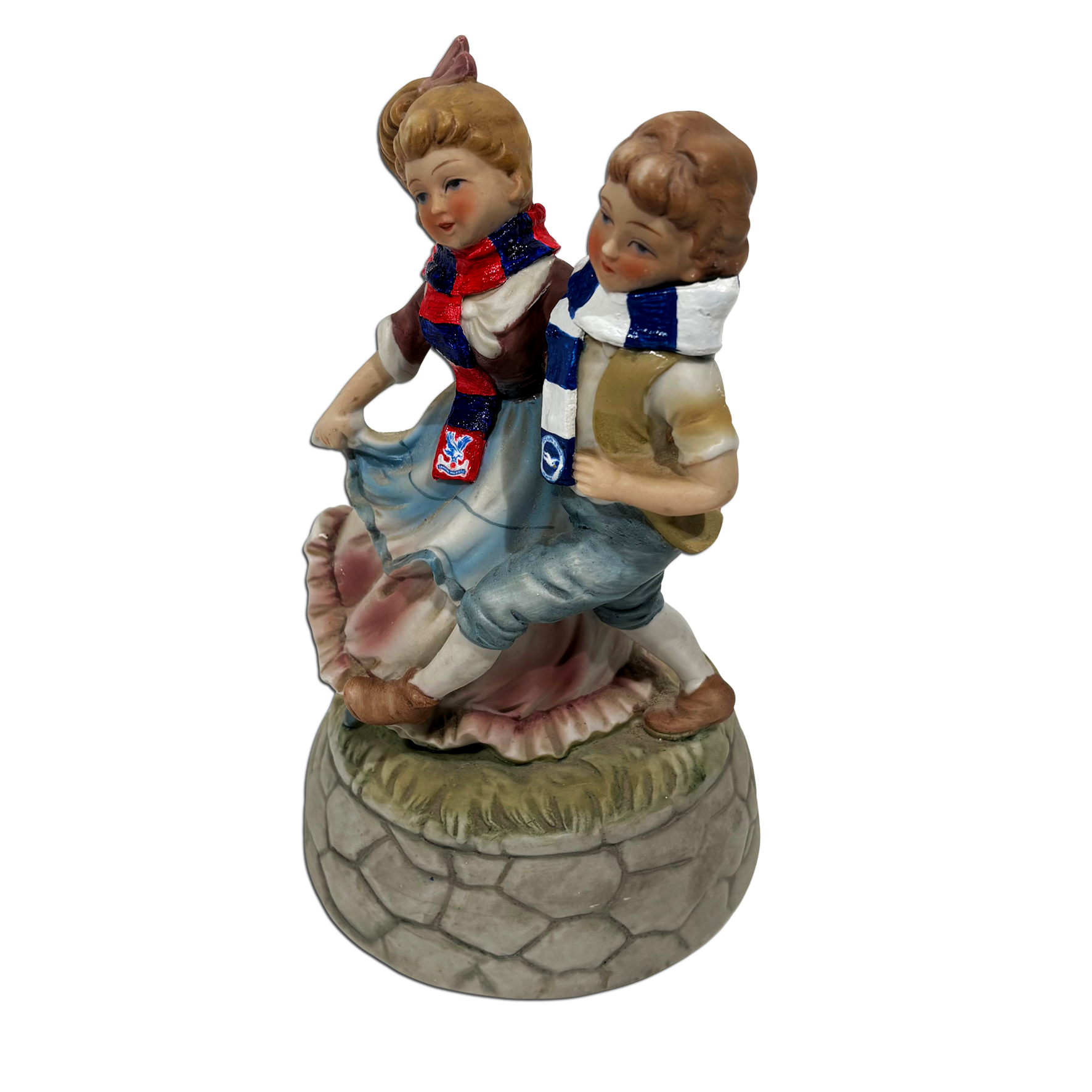 Original contemporary bricolage artwork by Haus of Lucy featuring football teams.