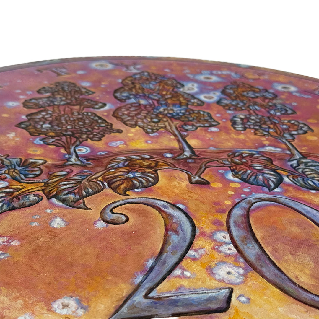 Signed section of Tonique Sewel Twenty Cents contemporary artwork