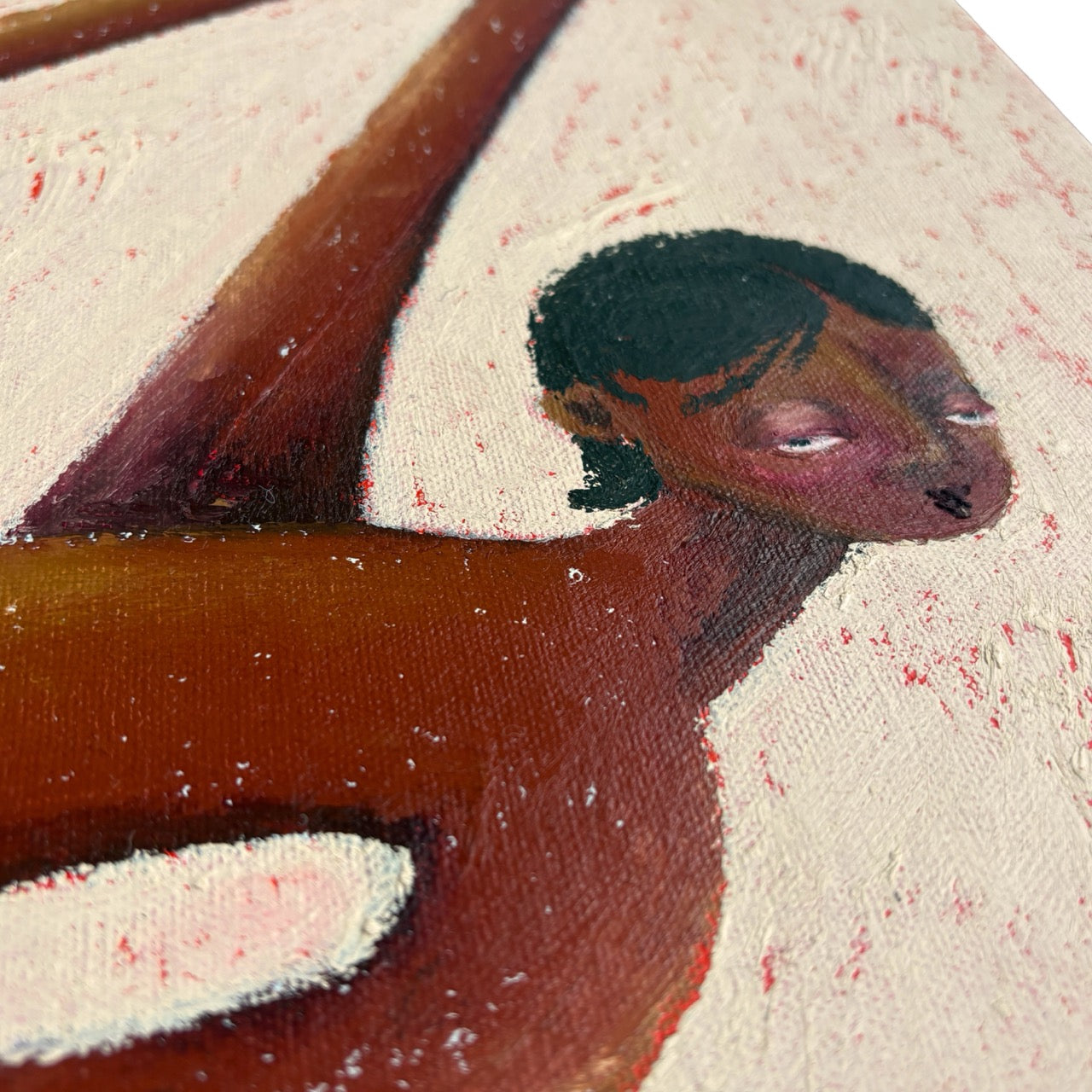 Close-up detail of Vivarium II original painting by Brofoz