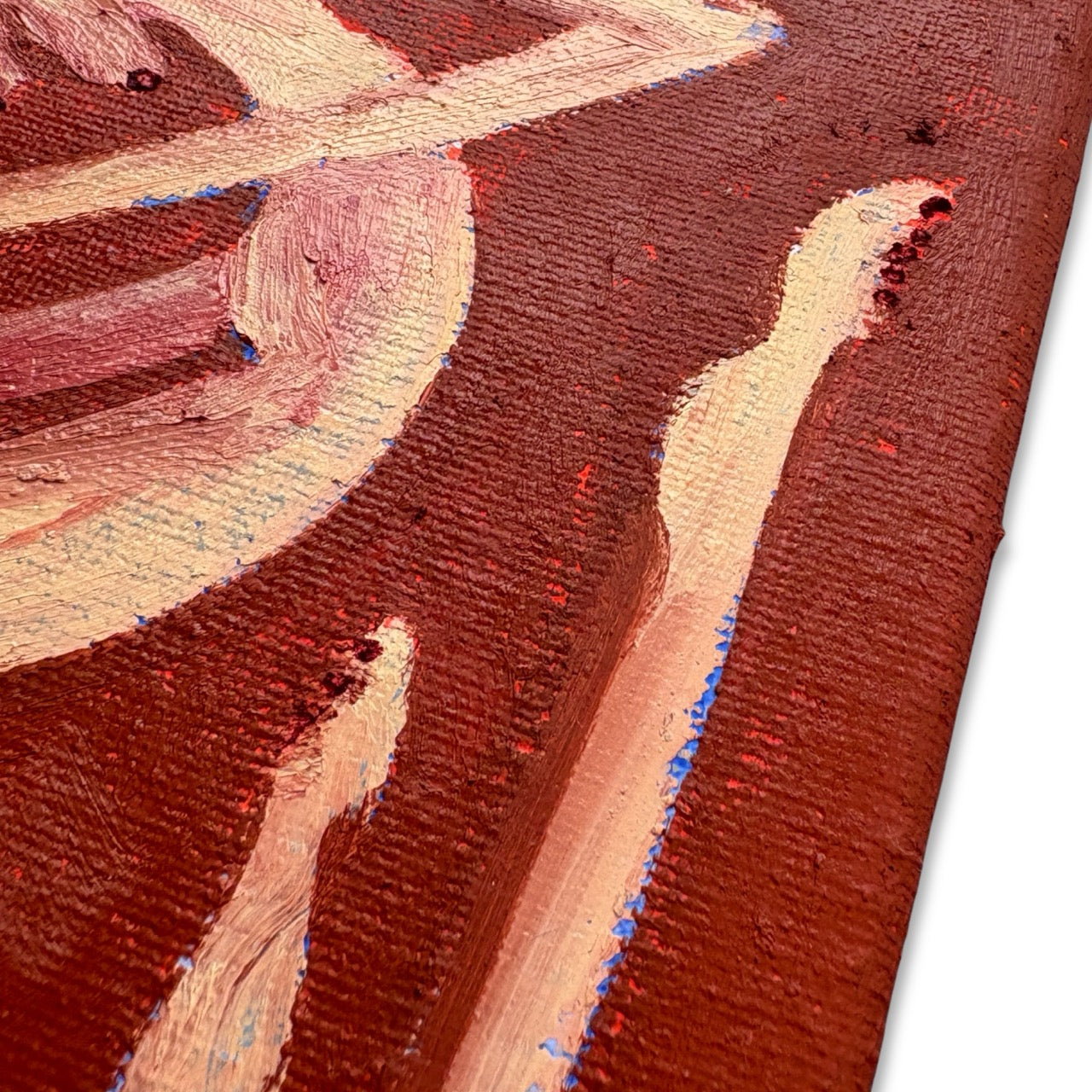 Close-up detail of Vivarium XI original painting by Brofoz