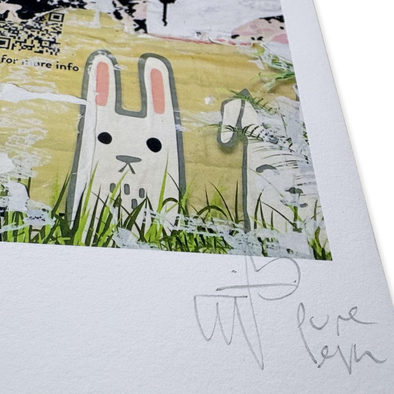 Pure Evil iconic bunny giclee print edition of 20 available at Camden Open Air Gallery