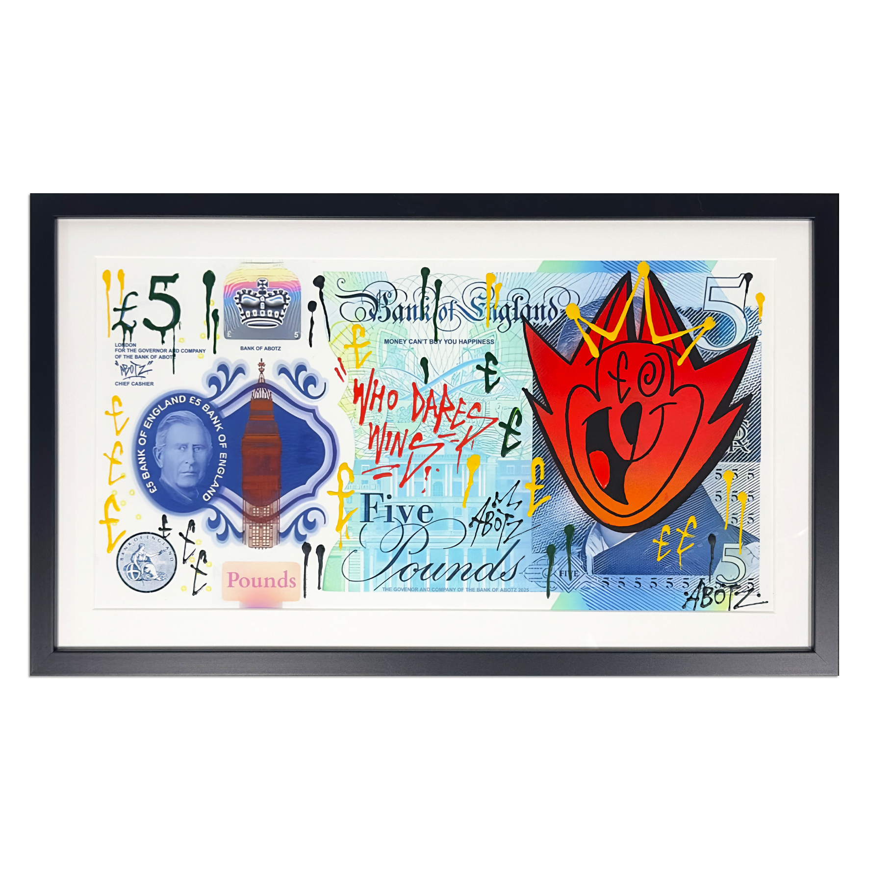 Abotz - £5 Charles Large - Original Artwork