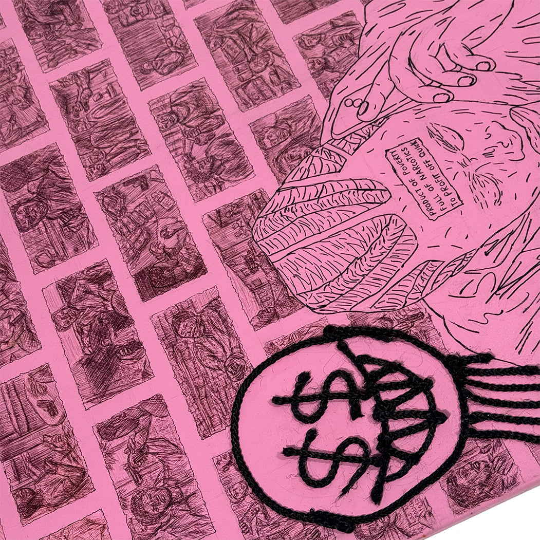 Leo Sioufi Brick by Brick signed artwork close-up details