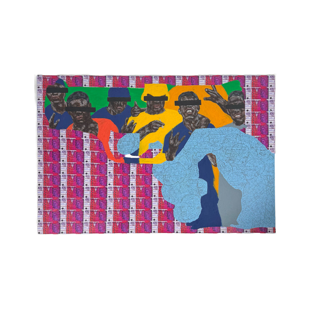 Leo Sioufi Spent most of my teens shook 2024 original artwork full view