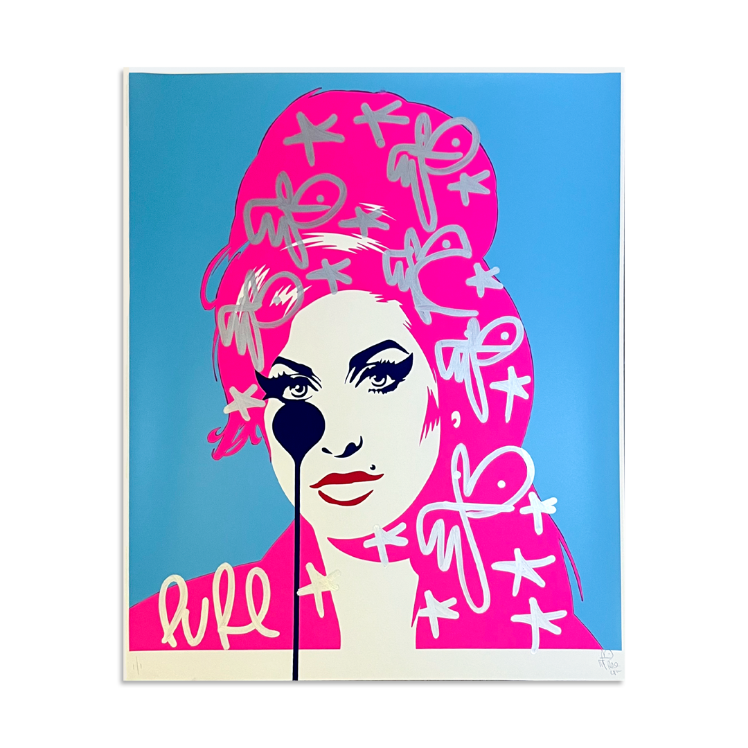 Pure Evil - Amy Winehouse, Purest of Pure Pink - Original Artwork
