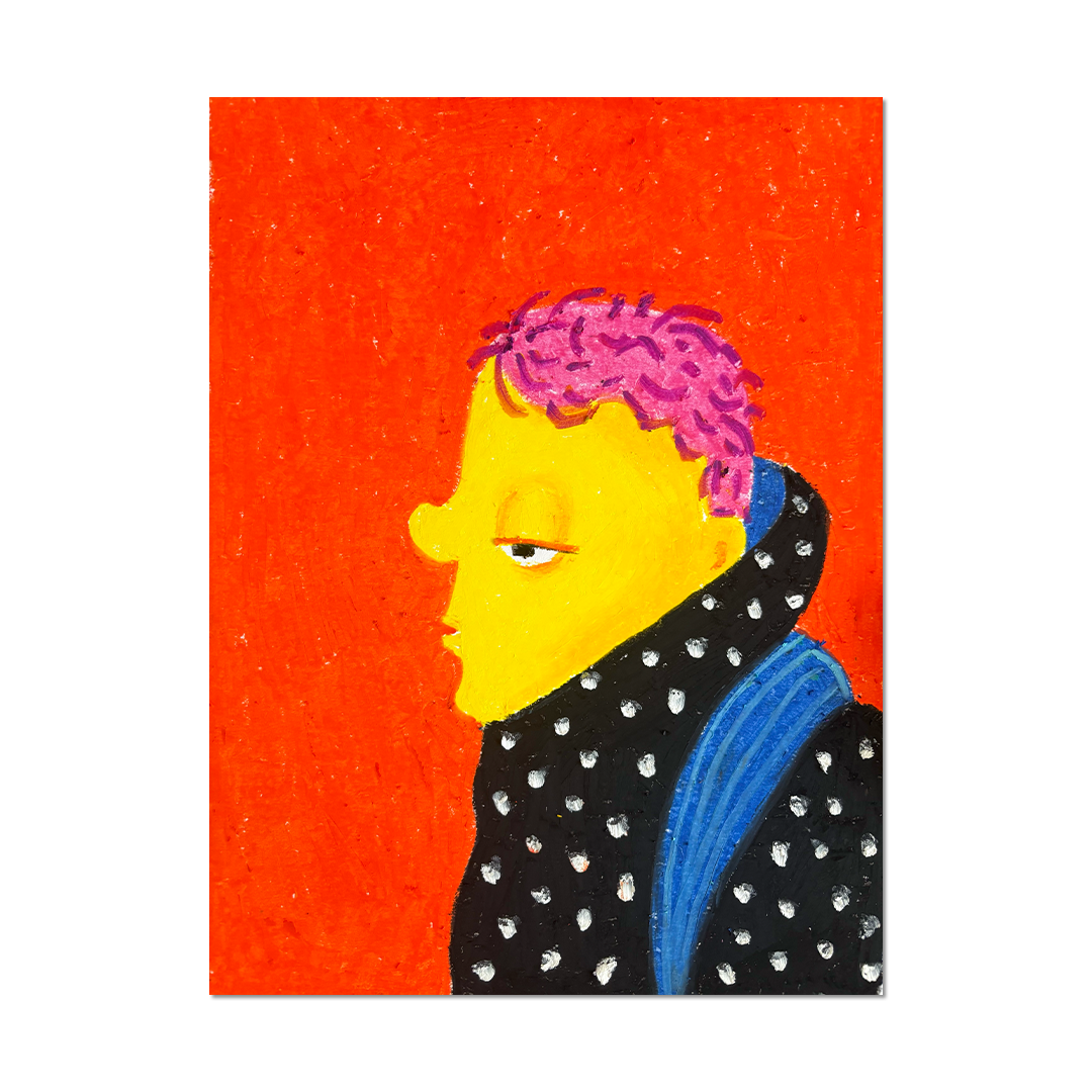 Brofoz Bobby Original Artwork – oil pastel on paper