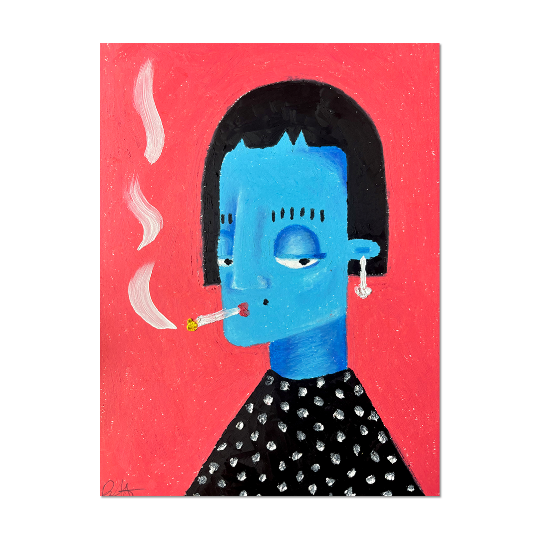 Brofoz Darcy Original Artwork – oil pastel on paper