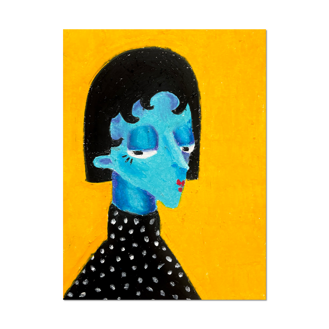 Detail of Francesca artwork by Brofoz, Camden Open Air Gallery