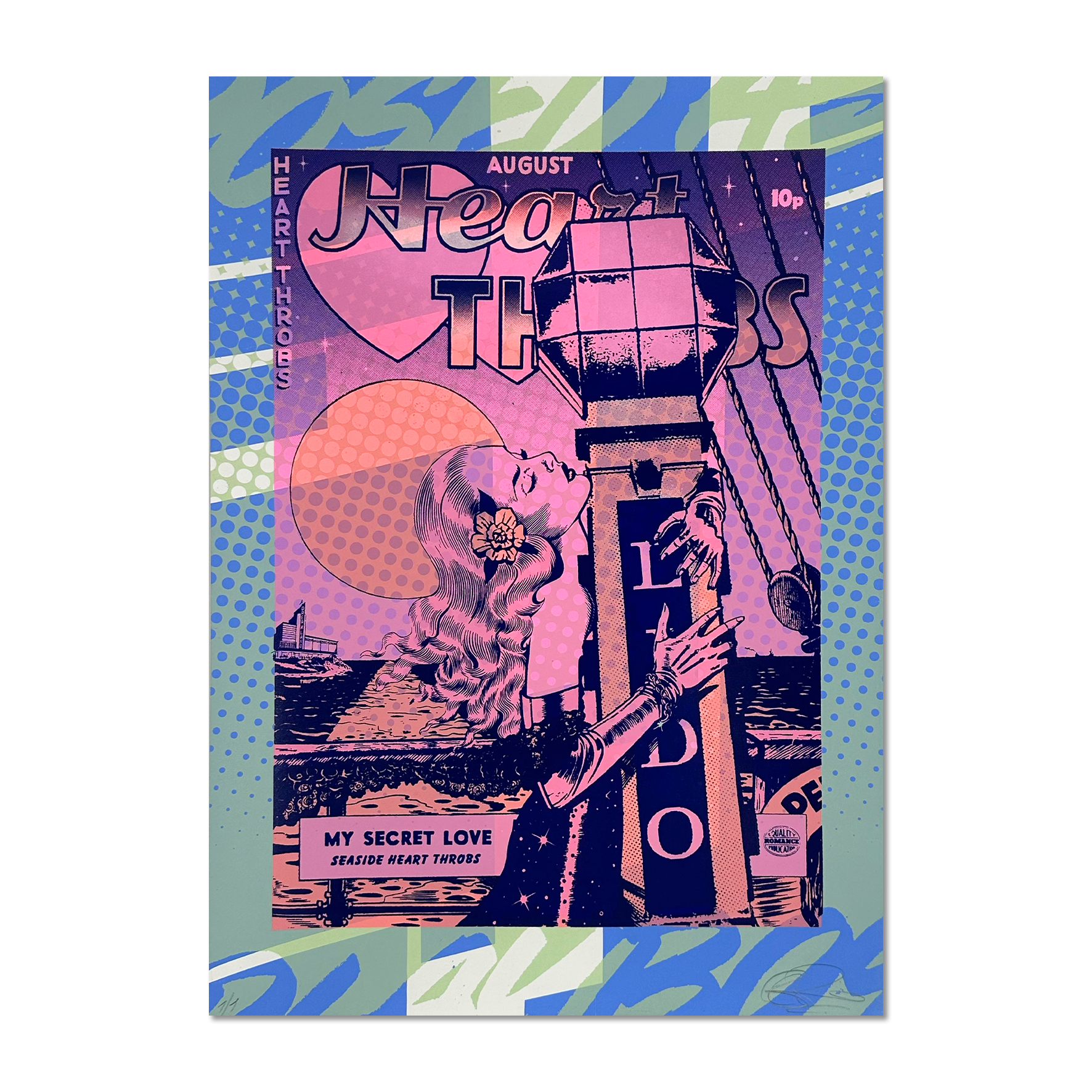 Ben Rider - Heart Throbs - Limited Edition Screen Print - Artwork at Camden Open Air Gallery