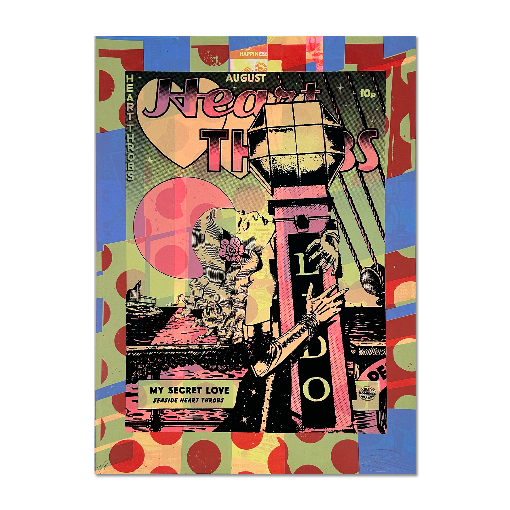Ben Rider - Heart Throbs - Limited Edition Screen Print - Artwork at Camden Open Air Gallery