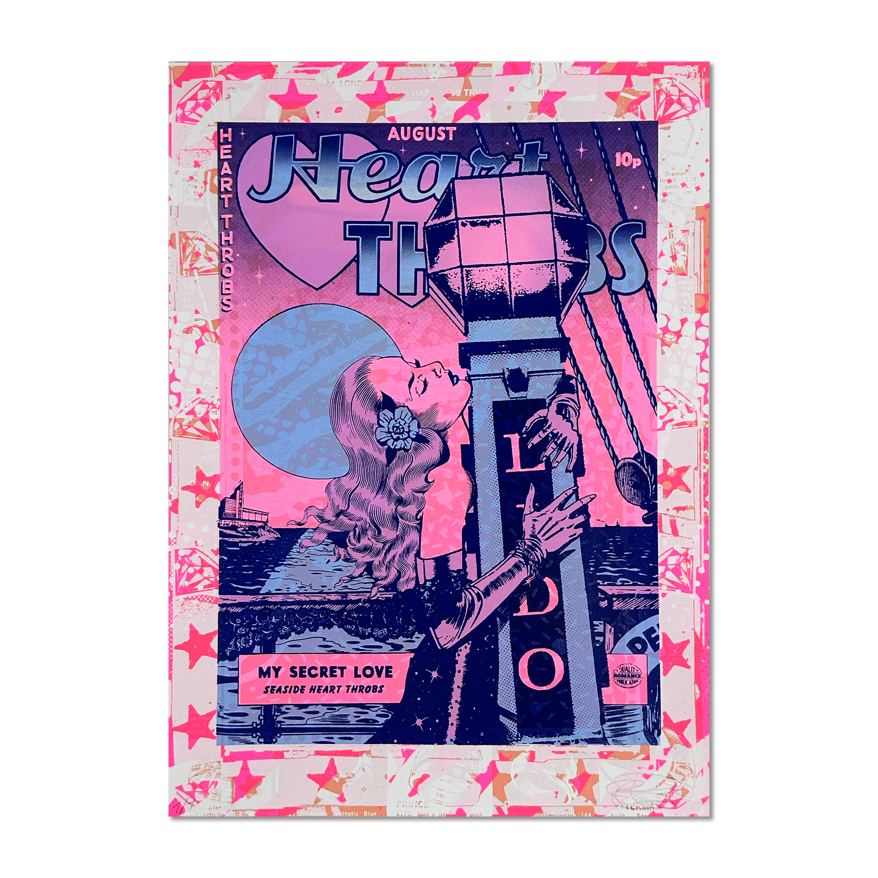 Ben Rider - Heart Throbs - Limited Edition Screen Print - Artwork at Camden Open Air Gallery