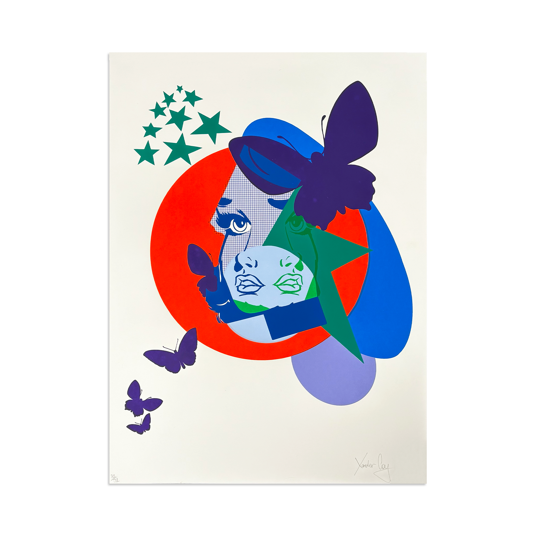 Xander Coy - Lovestruck Orange - Limited Edition Print