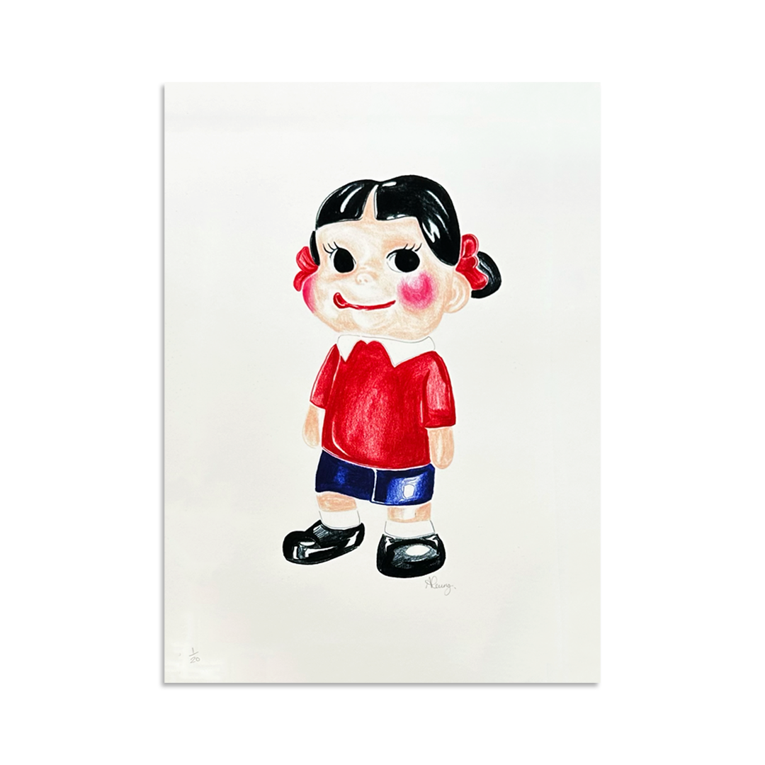 Amy Leung – Pekochan in Setagaya Market, Tokyo – Limited Edition Print