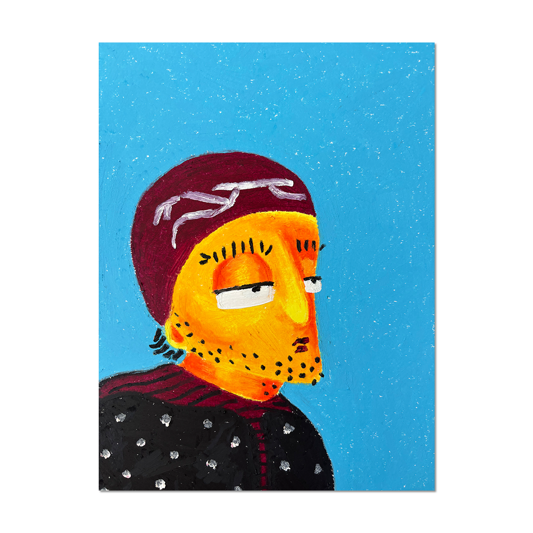 Brofoz Travis Original Artwork – oil pastel on paper