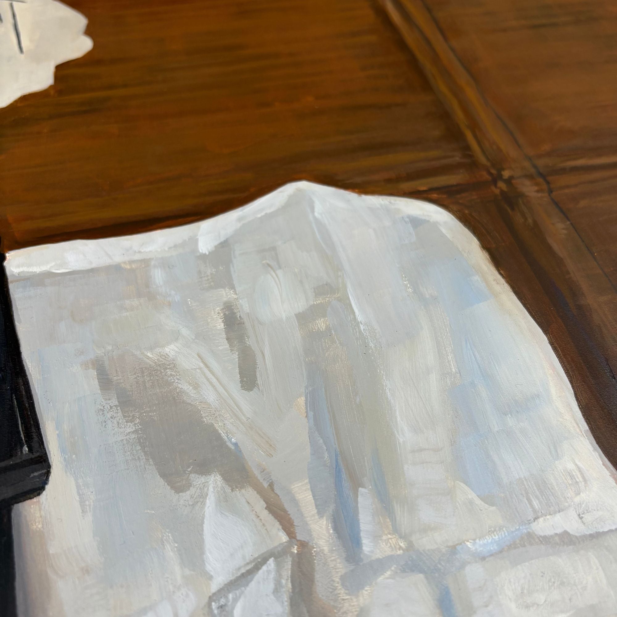 Detail of vibrant color and surreal imagery in Dangerous Dreams by Tom Mead