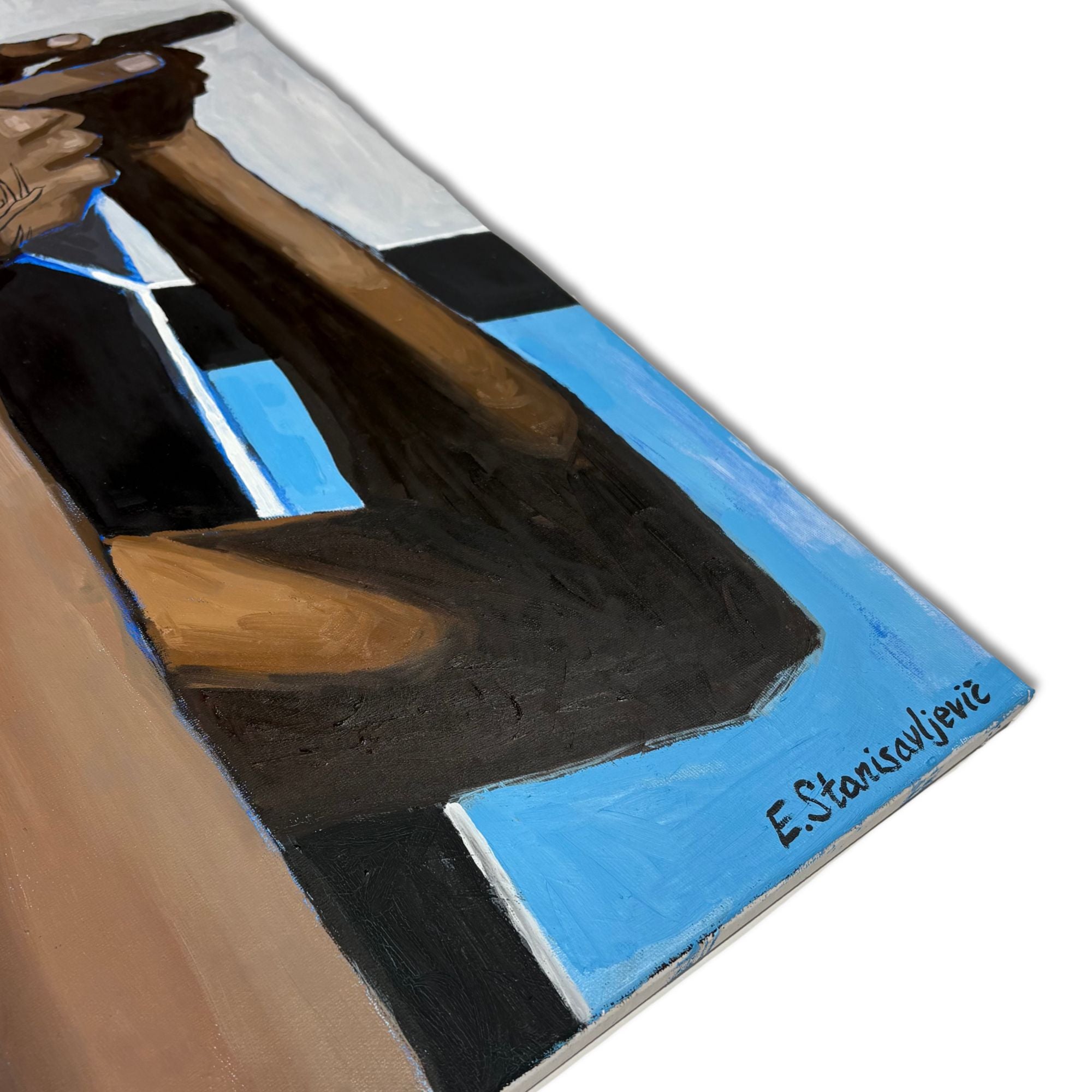 Detail of expressive color and composition in Painting.jsr by Emily Stanisavljevic