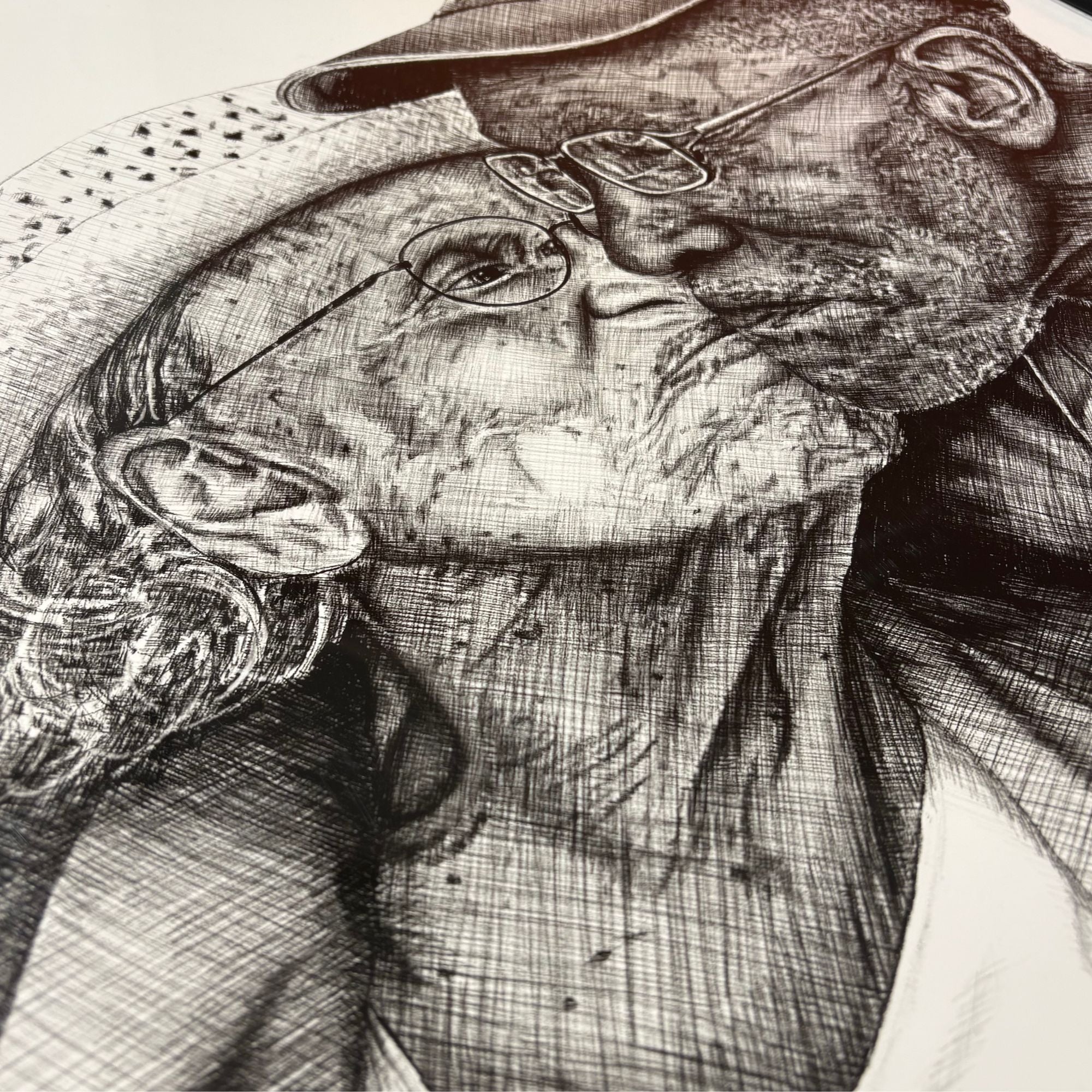 Lea Braimoh’s 1/1 digital print Awo Eru displayed at real art school birthday week