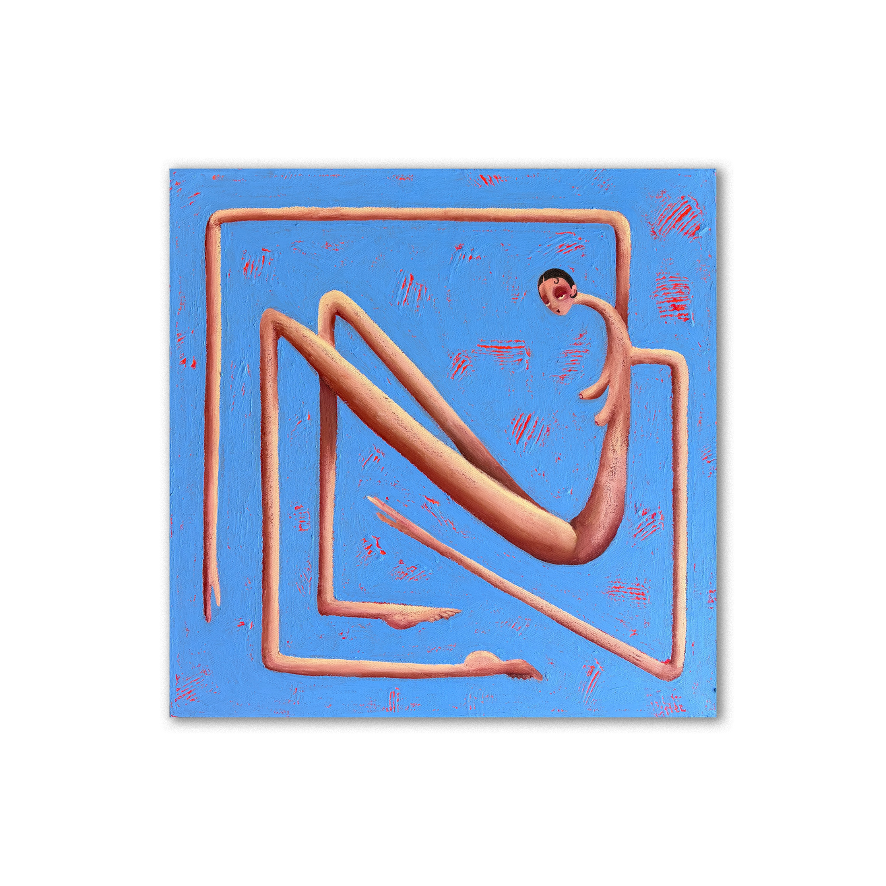 Brofoz Vivarium VIII original acrylic and oil on canvas 61x61cm 2026