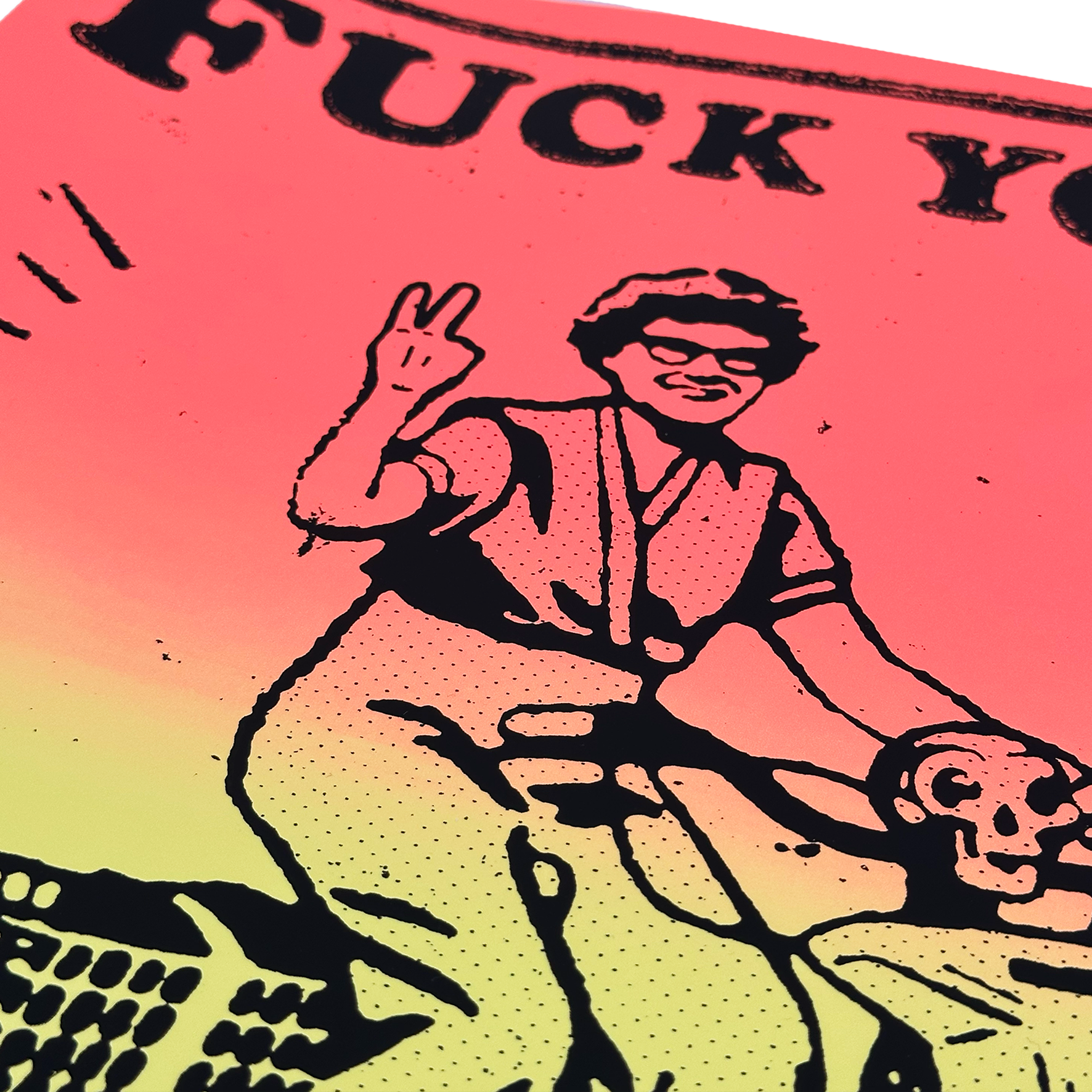 Ben Rider - Lime Bike - Limited Edition Screen Print - Artwork at Camden Open Air Gallery