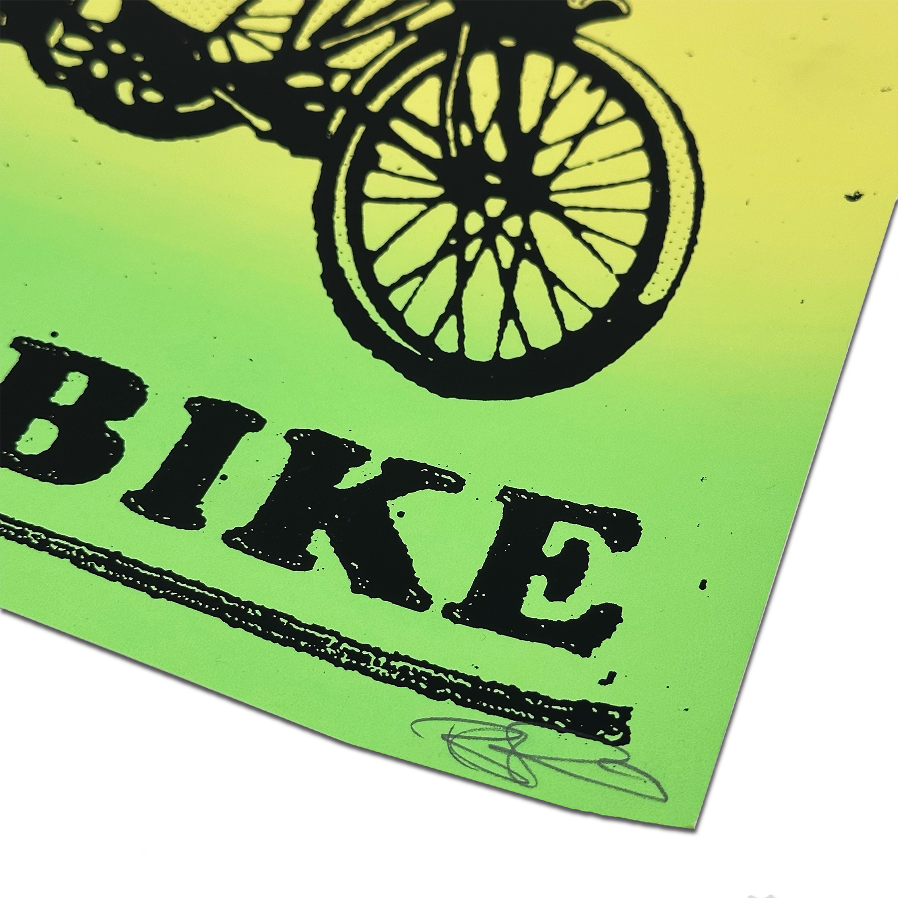 Ben Rider - Lime Bike - Limited Edition Screen Print - Artwork at Camden Open Air Gallery