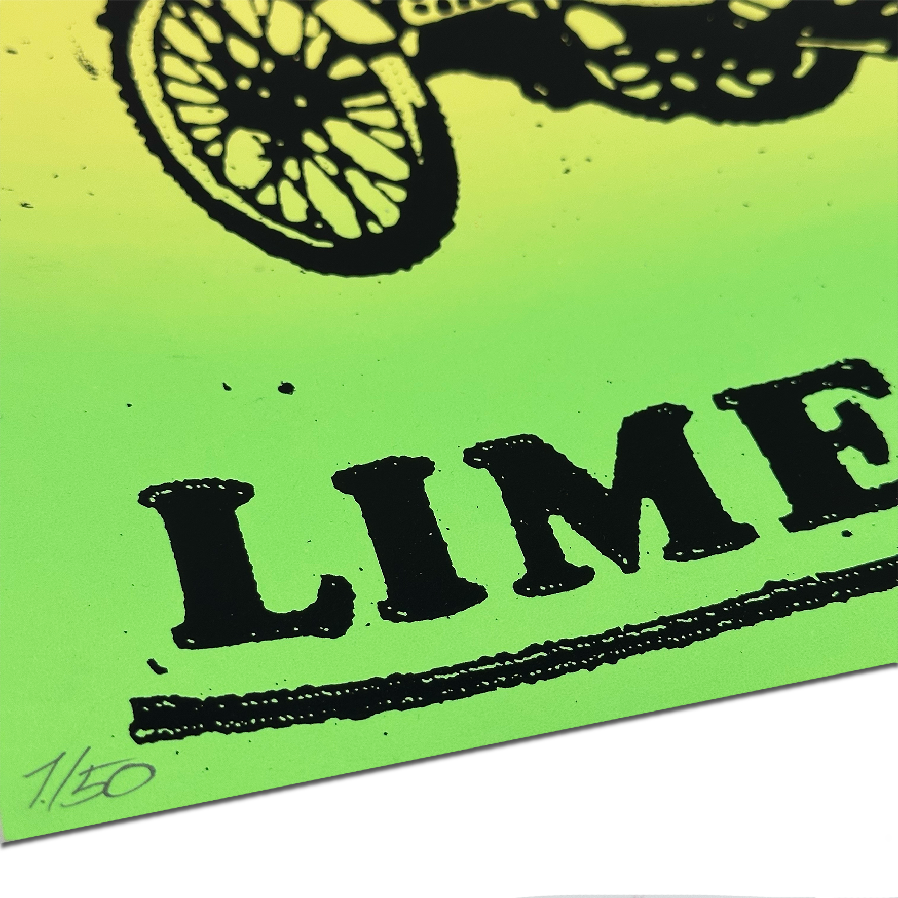 Ben Rider - Lime Bike - Limited Edition Screen Print - Artwork at Camden Open Air Gallery