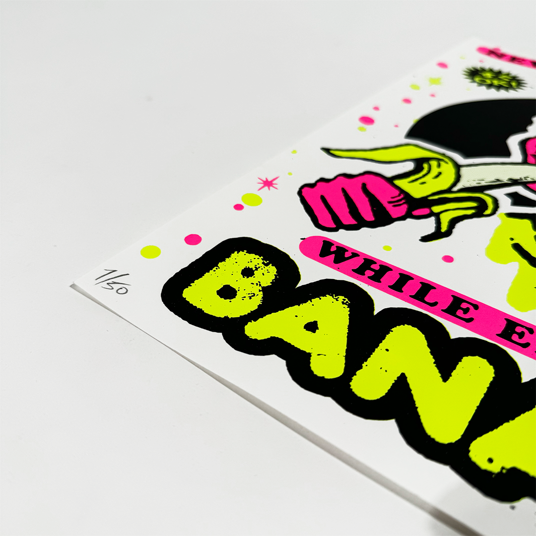 Ben Rider - Never Look A Man In The Eyes - Screen Print - Camden Open Air Gallery Official