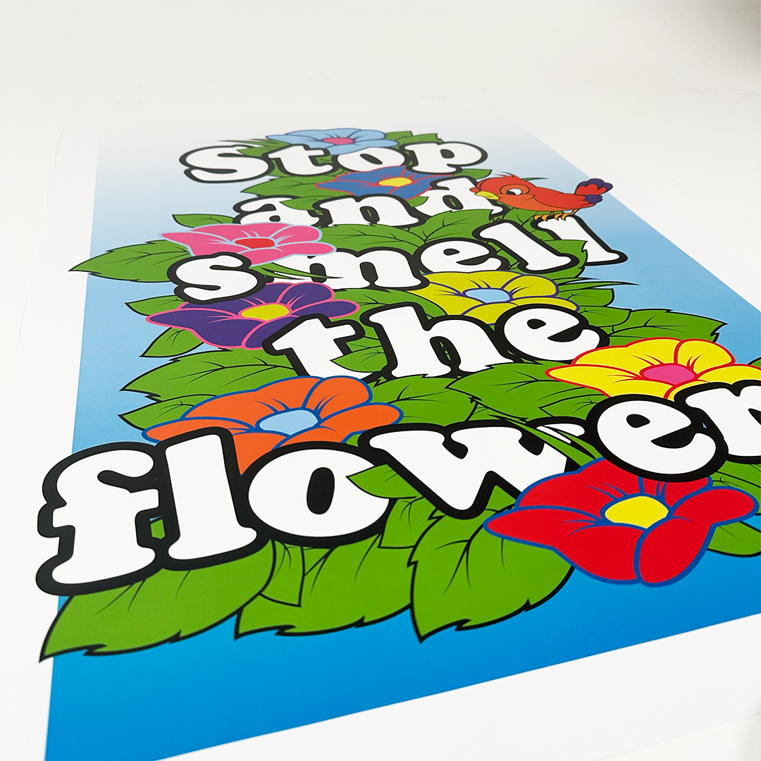 Miguel H. Cuar - Stop And Smell The Flowers - Litho - Camden Open Air Gallery Official