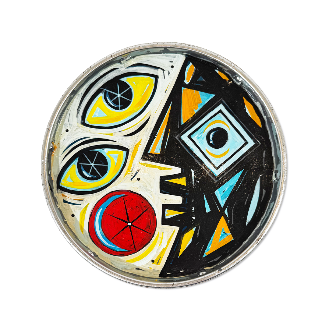 Vinnie Nylon - Lifer - Steel Pan Lid - Camden Open Air Gallery Official