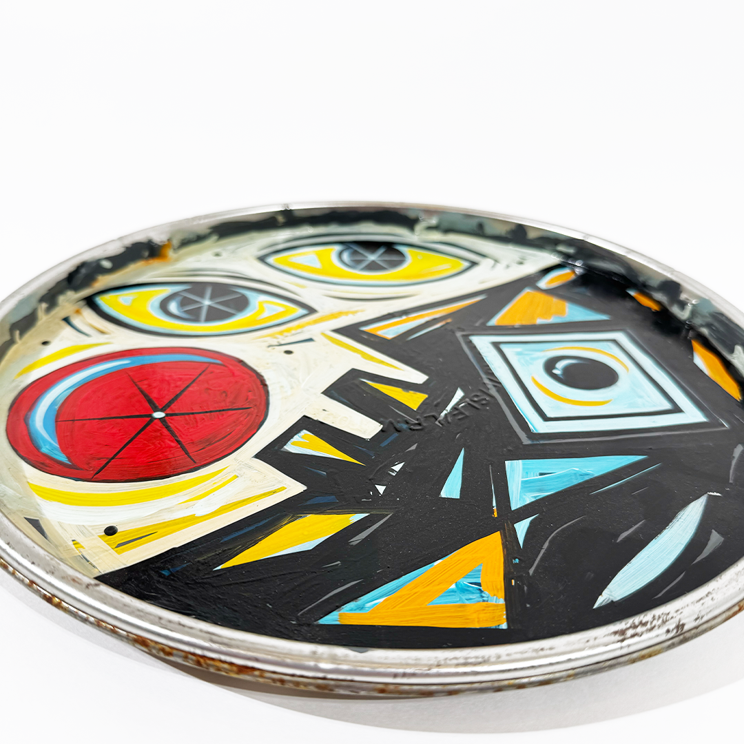 Vinnie Nylon - Lifer - Steel Pan Lid - Camden Open Air Gallery Official