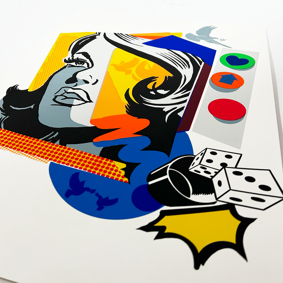 Xander Coy - Roll The Dice - Limited Edition Screen Print - Camden Open Air Gallery Official