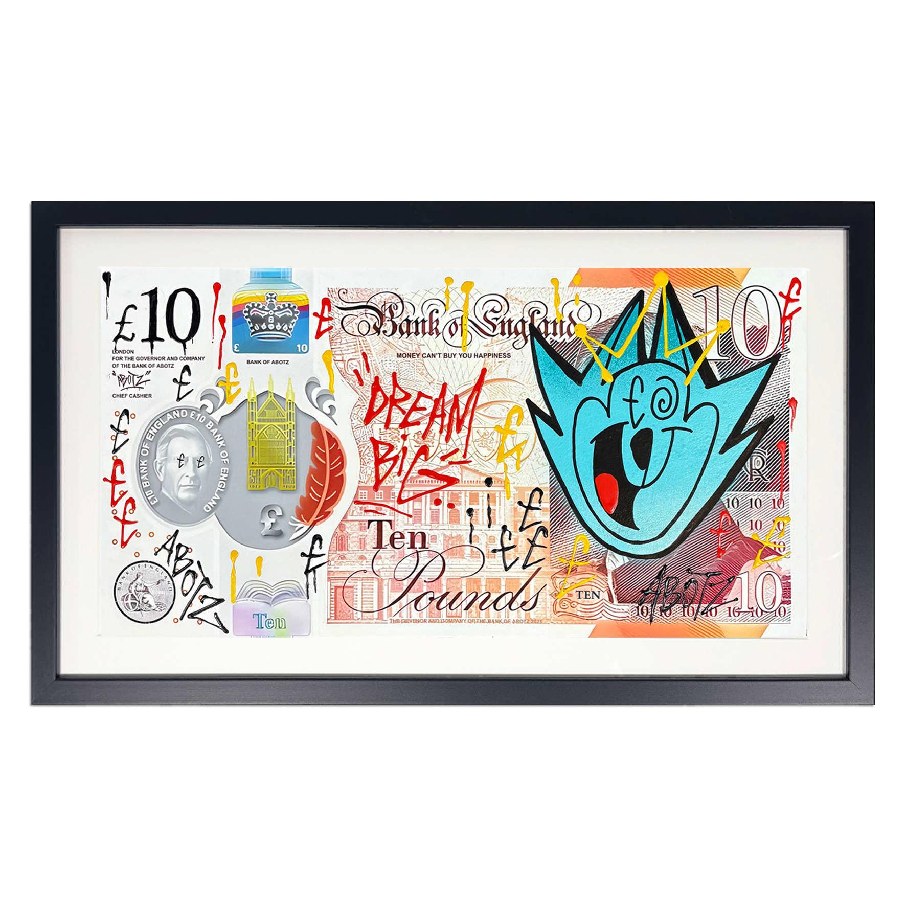 Abotz - £10 Charles Large - Original Artwork