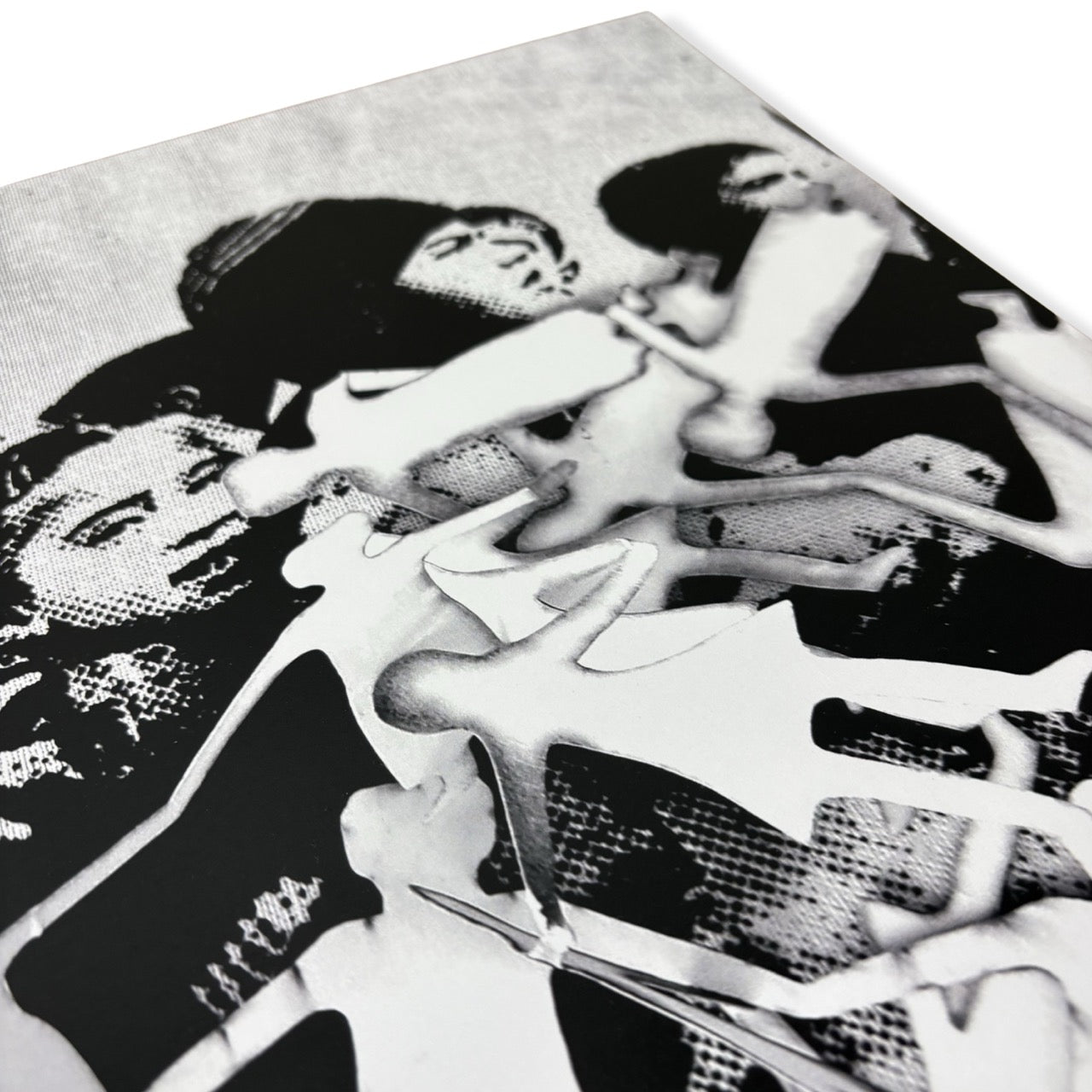 Close-up detail of Save the Children print by Laura Hyland