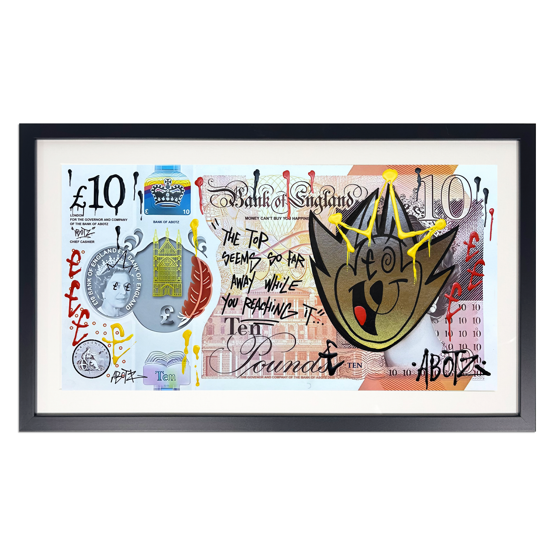 Abotz - £10 Lizzie Large - Original Artwork