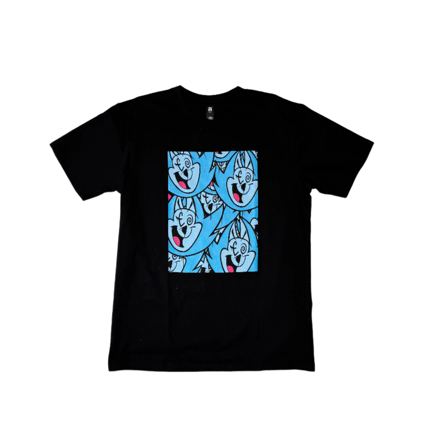 Abotz - Screen Print T - Black - Blue