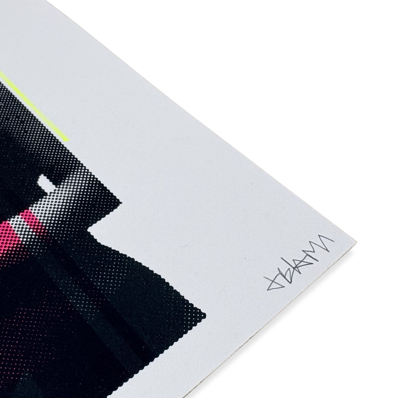 Close-up detail of The Nuns of Brixton screenprint by Jack Blam