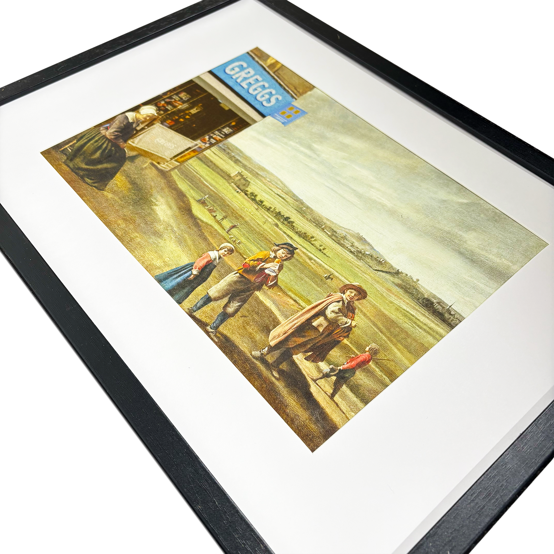 Original artwork by Haus of Lucy, playful bricolage style, 21 x 29.7 cm