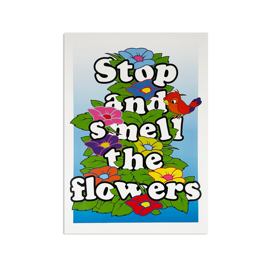 Miguel H. Cuar - Stop And Smell The Flowers - Litho