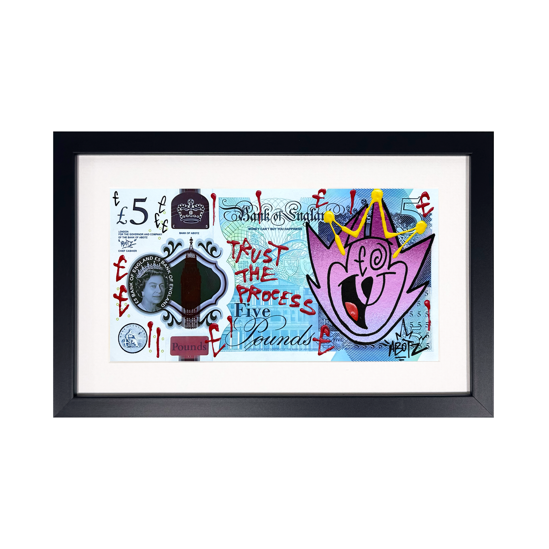 Abotz - £5 Lizzie Small - Original Artwork