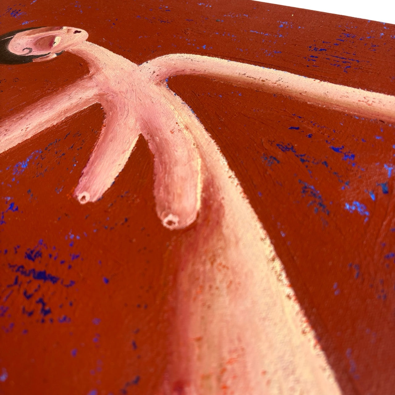 Close-up detail of Vivarium VII original painting by Brofoz
