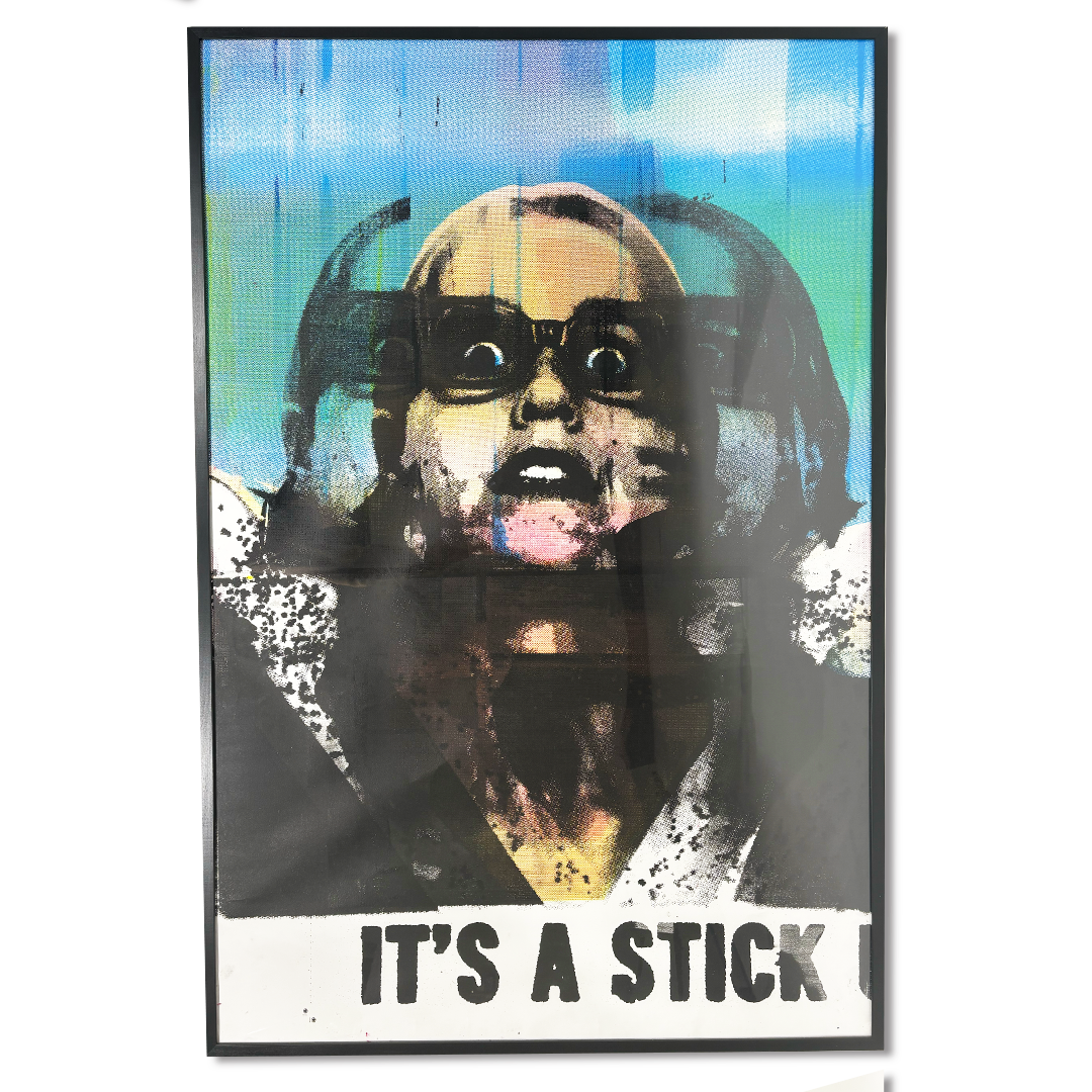 9000 - ITS A STICK - Screen Print - Camden Open Air Gallery Official