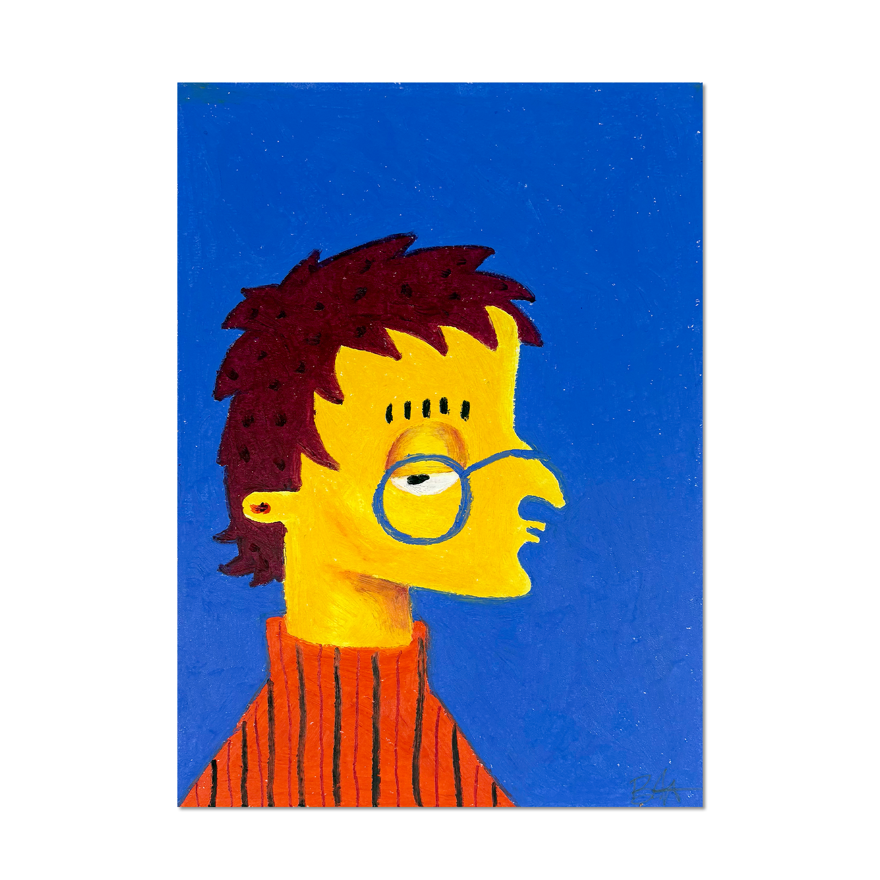 Brofoz - Alex original oil pastel artwork on paper (2025)