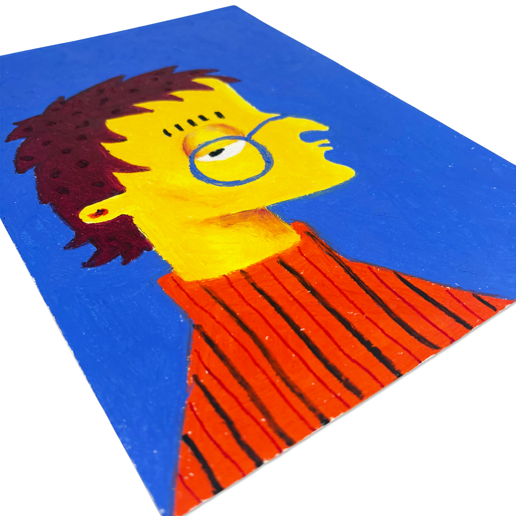 Close-up of textures and expressive lines in Brofoz’s Alex