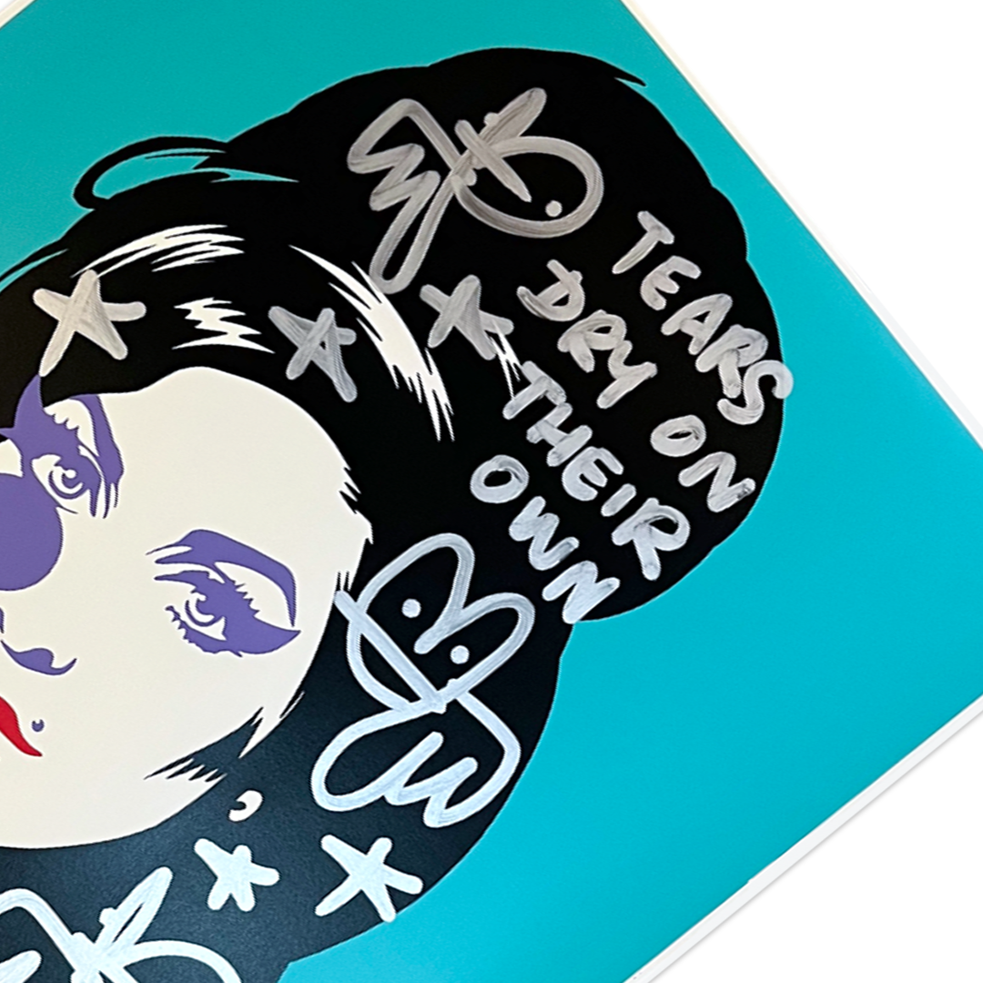 Pure Evil - Amy Winehouse, Turquoise Tears - Original Artwork