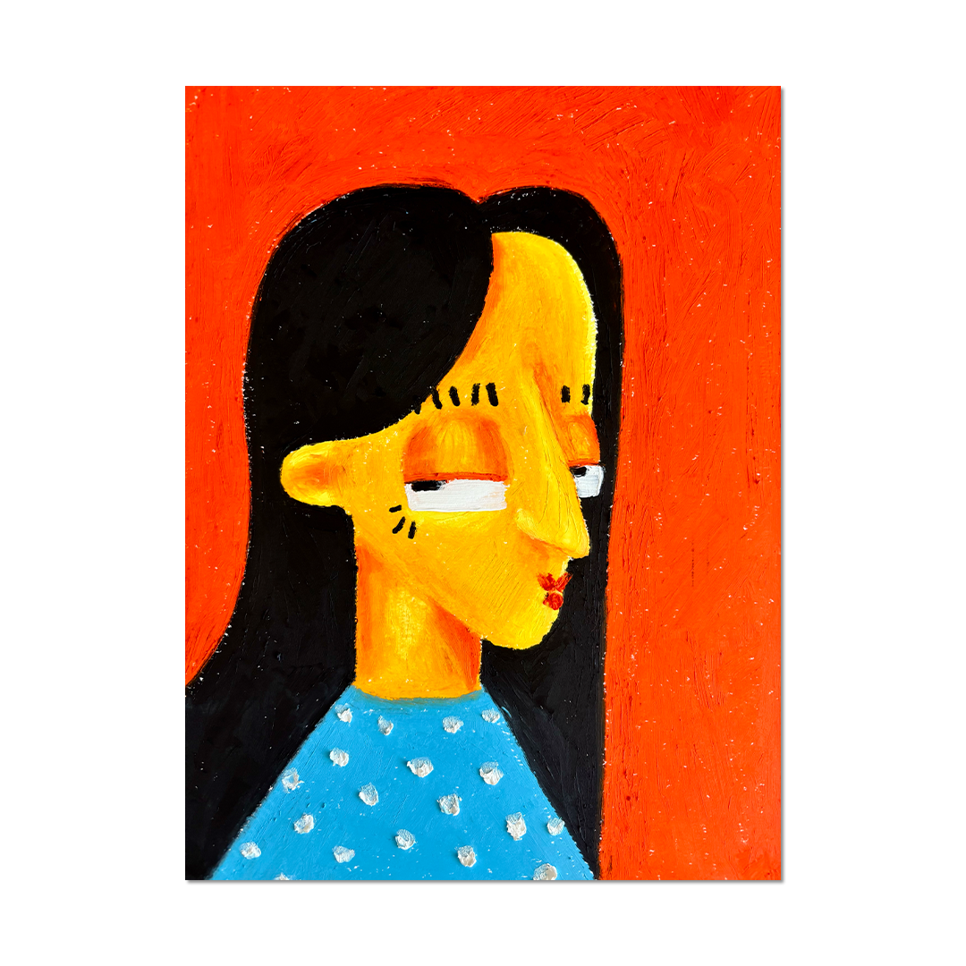 Brofoz Ana Original Artwork – oil pastel on paper